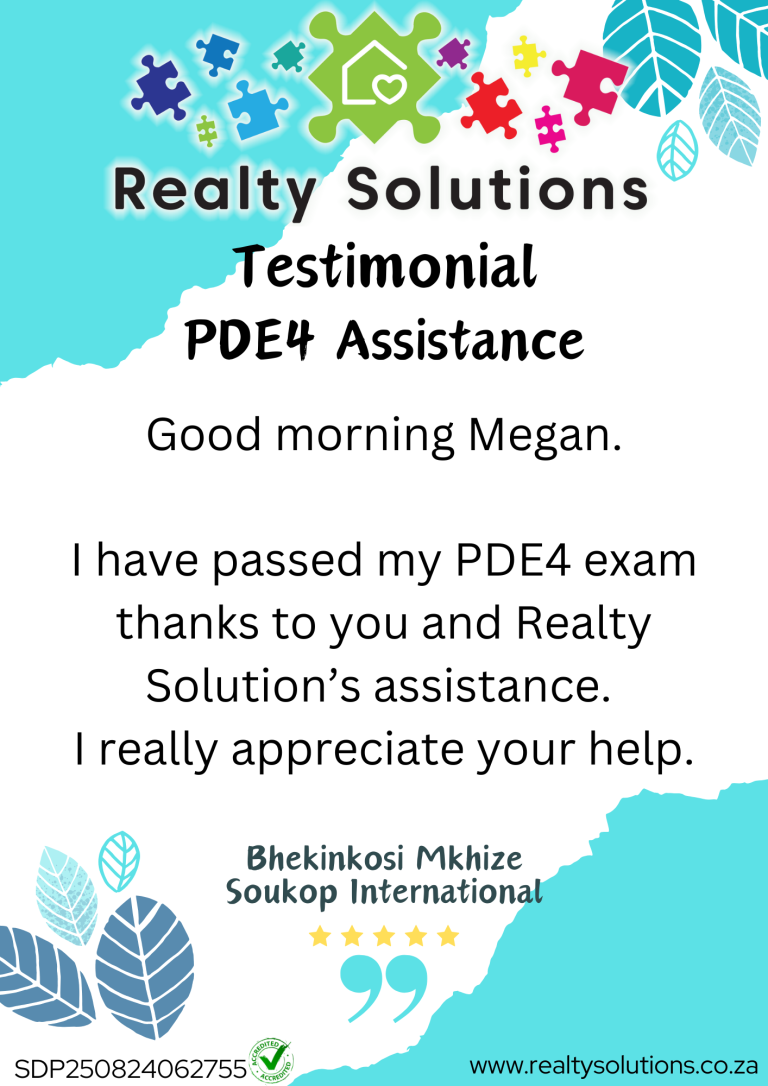 Bhekinkosi Mkhize Testimonial PDE4