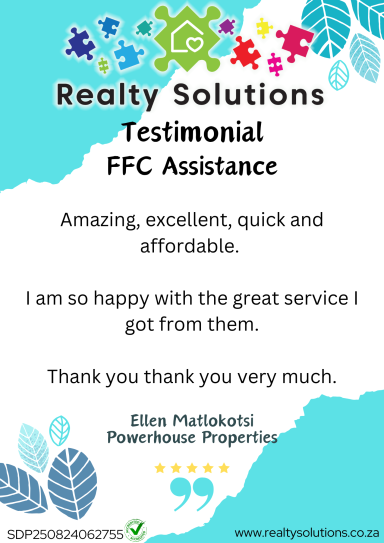 Ellen Matlokotsi - FFC Assistance Testimonial