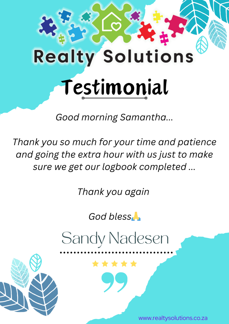 Testimonial - Sandy Nadesen Jazmax Durban