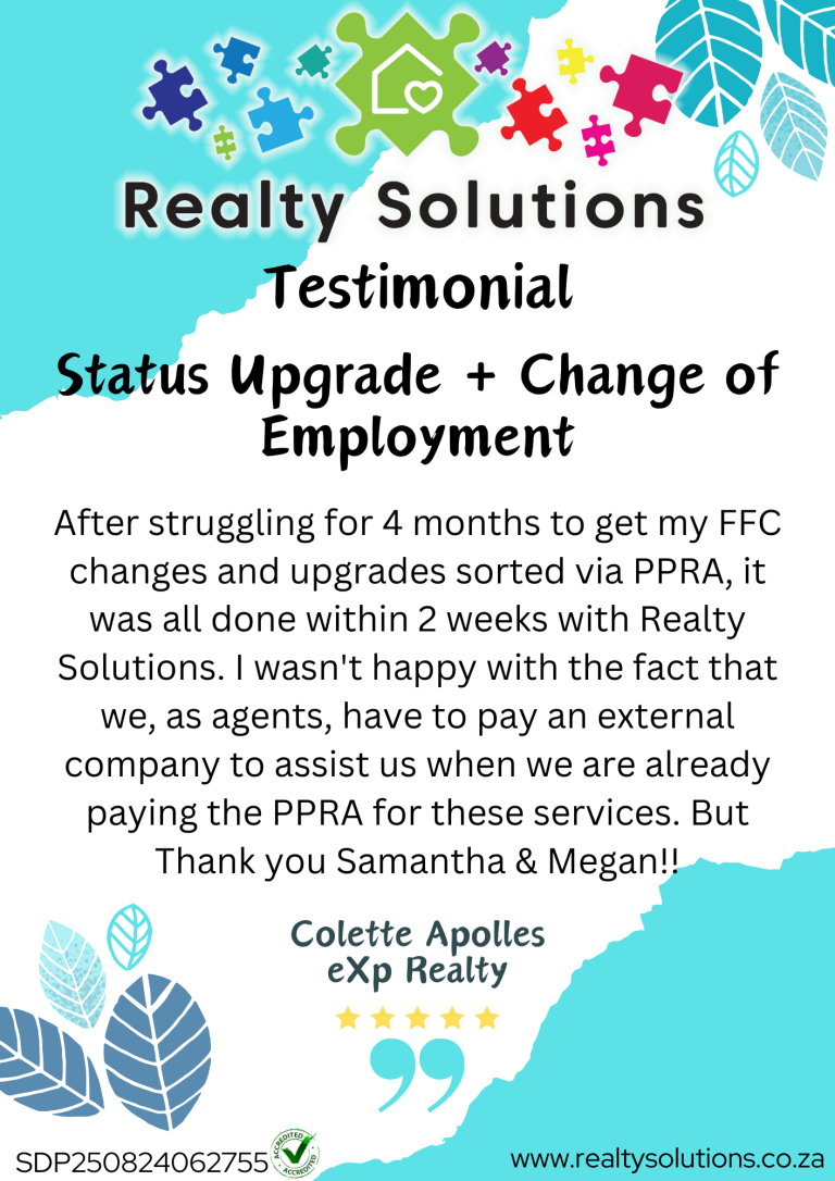 Colette Apolles - Status Upgrade + COE Testimonial