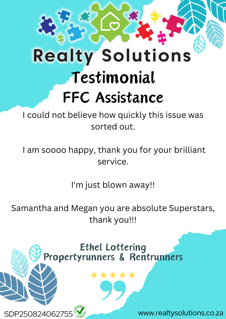 Ethel Lottering - FFC Assistance Testimonial