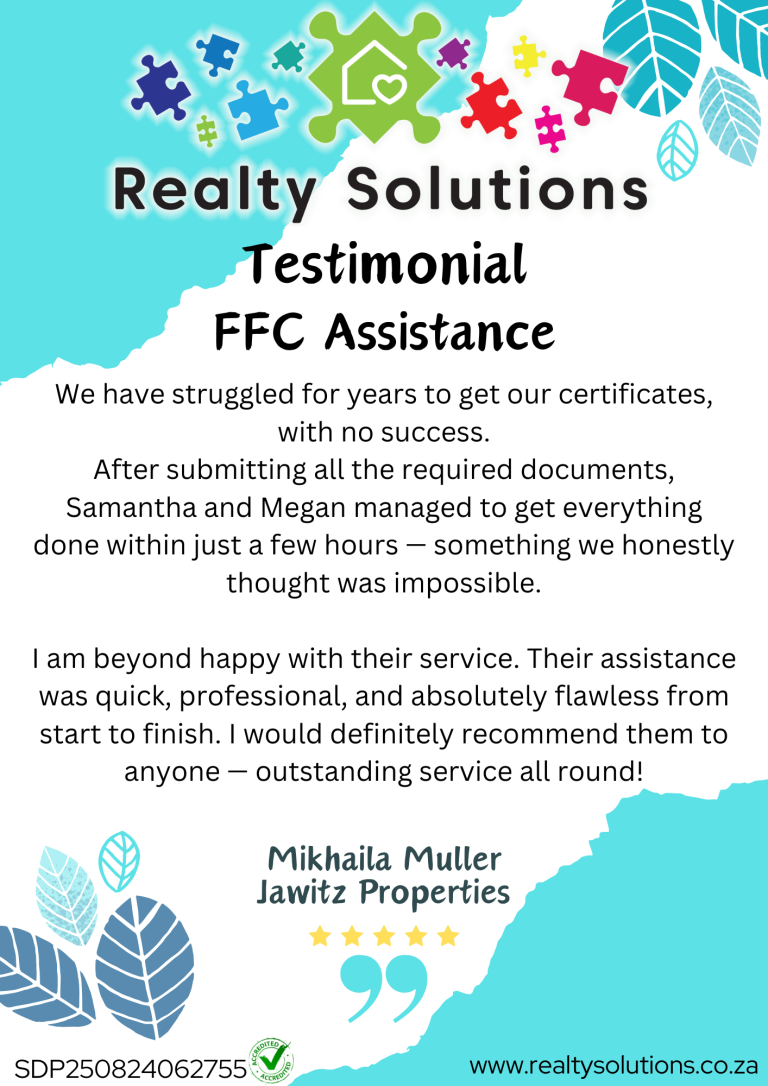 Mikhaila Muller - Jawitz Properties - FFC Testimonial