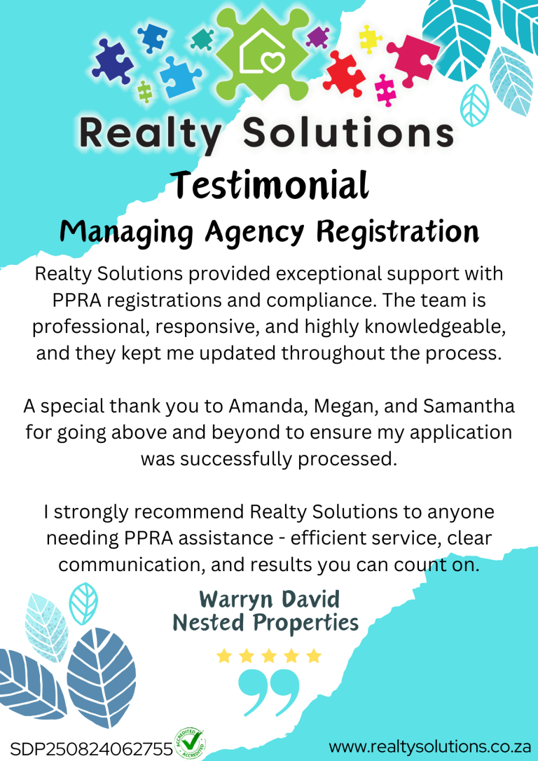Warryn David Agency Registration Testimonial